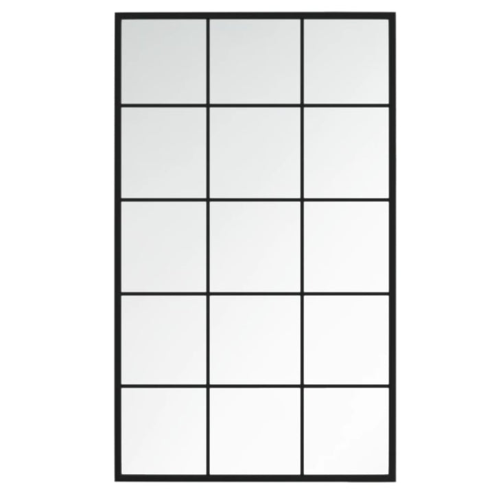 Oglinzi De Perete, 6 Buc., Negru, 100X60 Cm, Metal