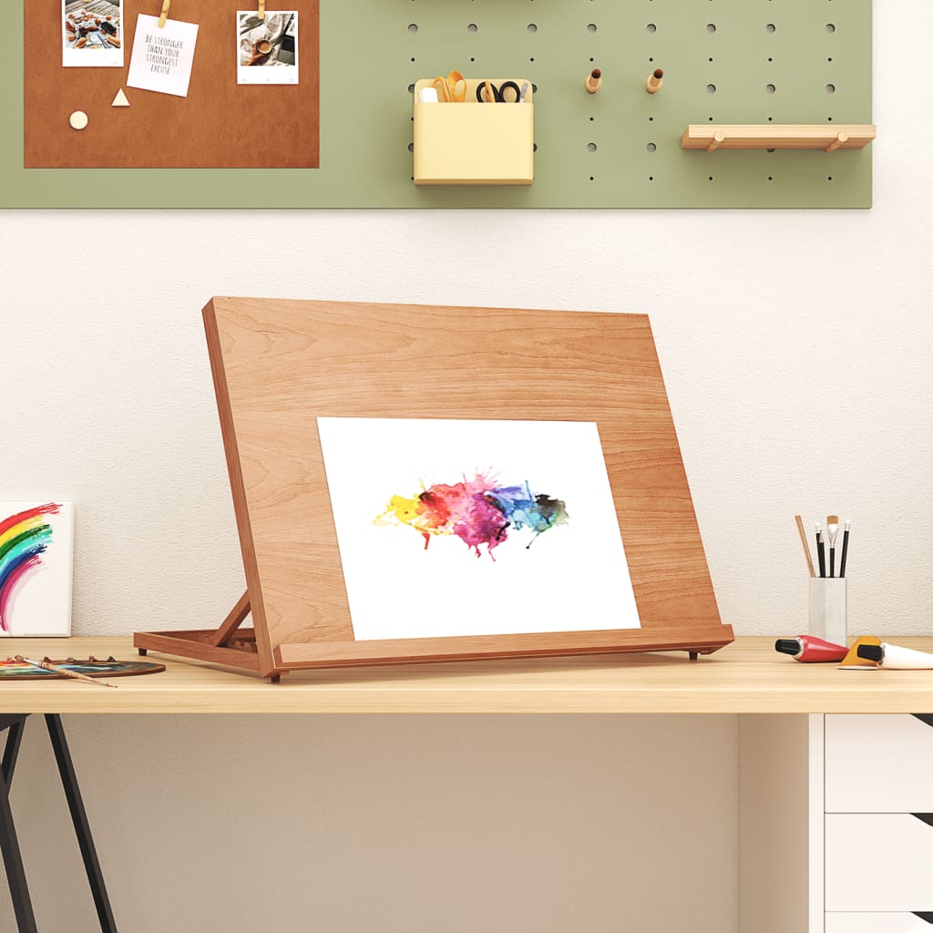 Șevalet De Masă, 65X48X7 Cm, Lemn Masiv De Fag