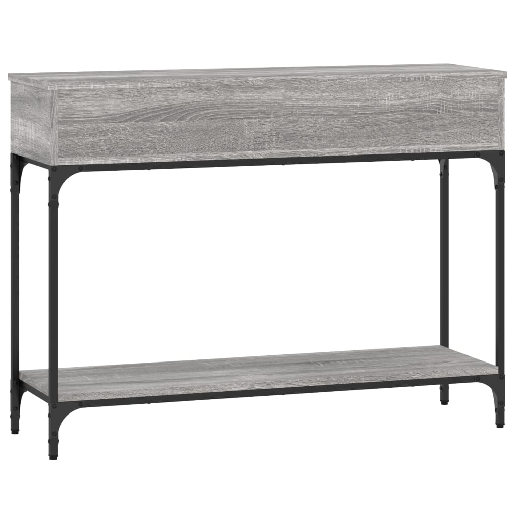 Măsuță Consolă, Gri Sonoma, 100X30,5X75 Cm, Lemn Prelucrat