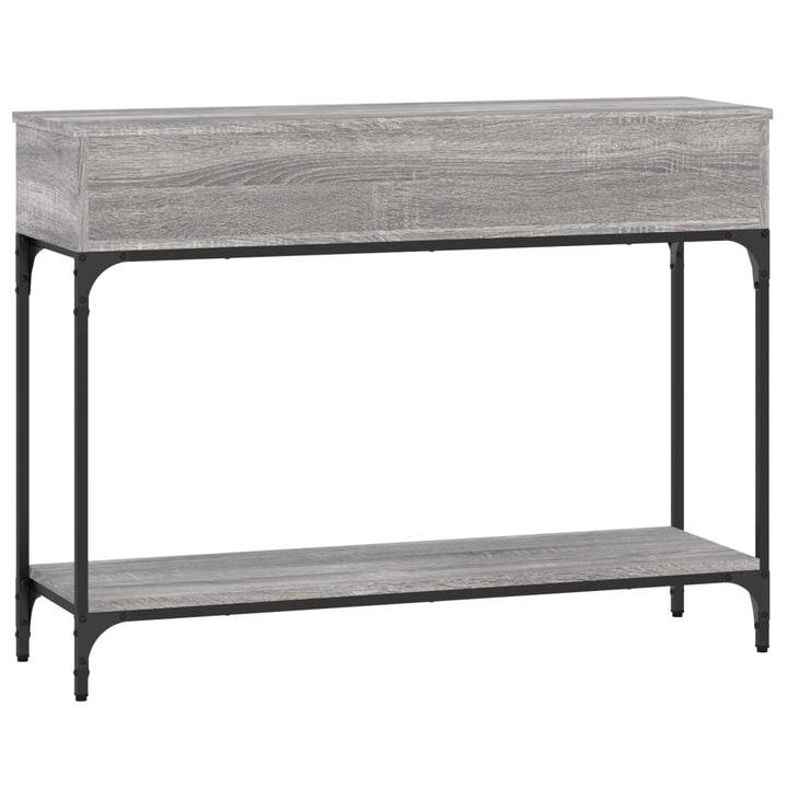 Măsuță Consolă, Gri Sonoma, 100X30,5X75 Cm, Lemn Prelucrat