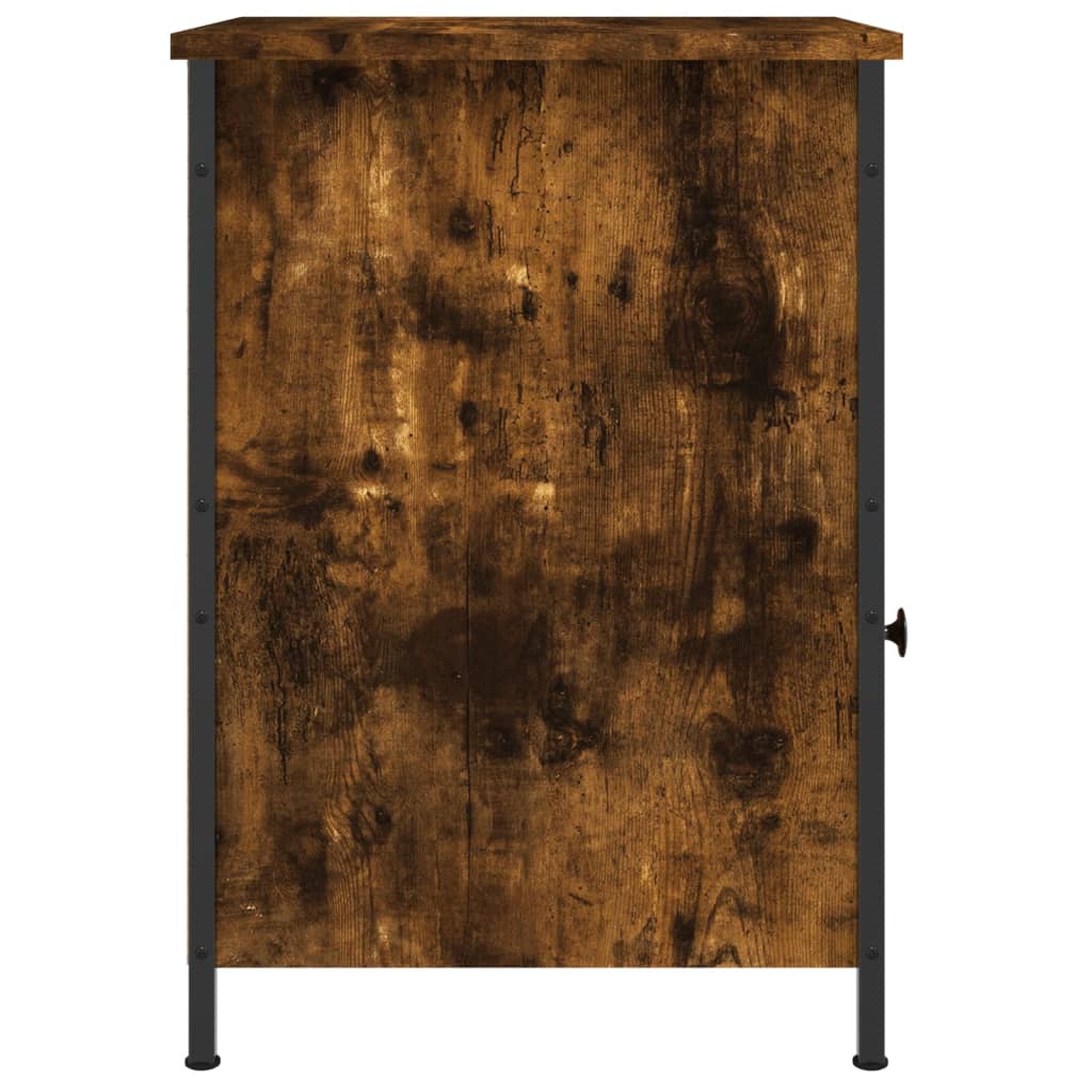 Noptiere, 2 Buc., Stejar Fumuriu, 40X42X60 Cm, Lemn Prelucrat