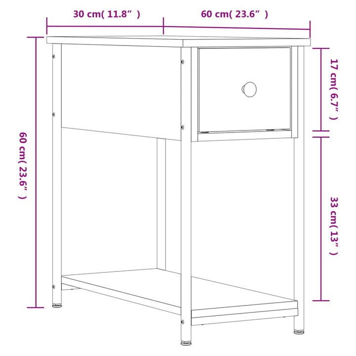 Noptiere, 2 Buc., , 30X60X60 Cm, Lemn Prelucrat