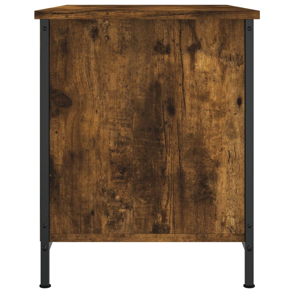 Comodă Tv, Stejar Fumuriu, 80X40X50 Cm, Lemn Prelucrat
