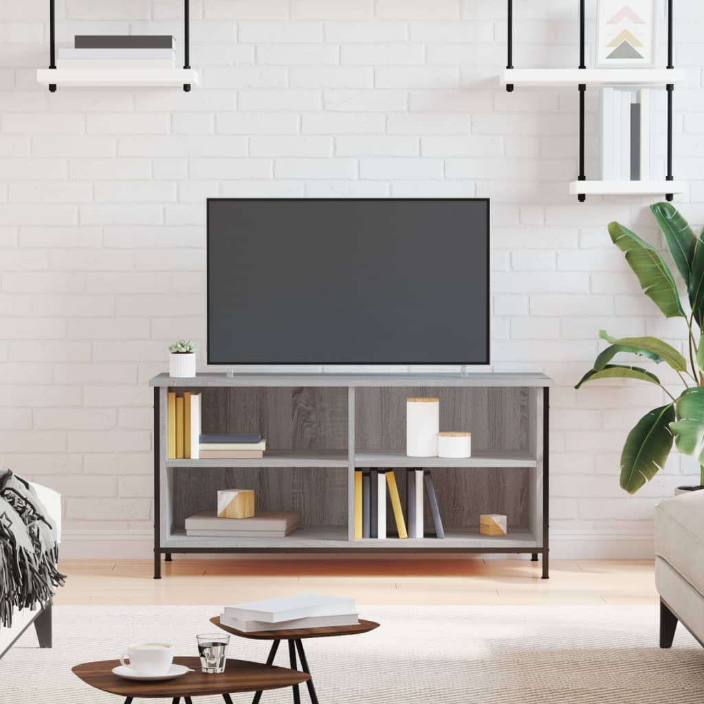 Comodă Tv, Gri Sonoma, 100X40X50 Cm, Lemn Prelucrat