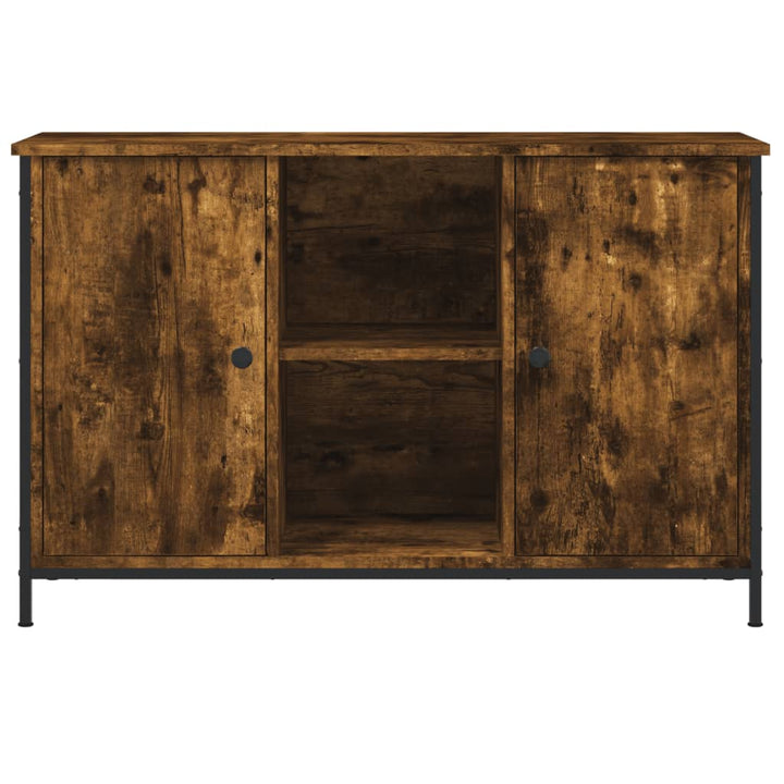 Comodă Tv, Stejar Fumuriu, 100X35X65 Cm, Lemn Compozit
