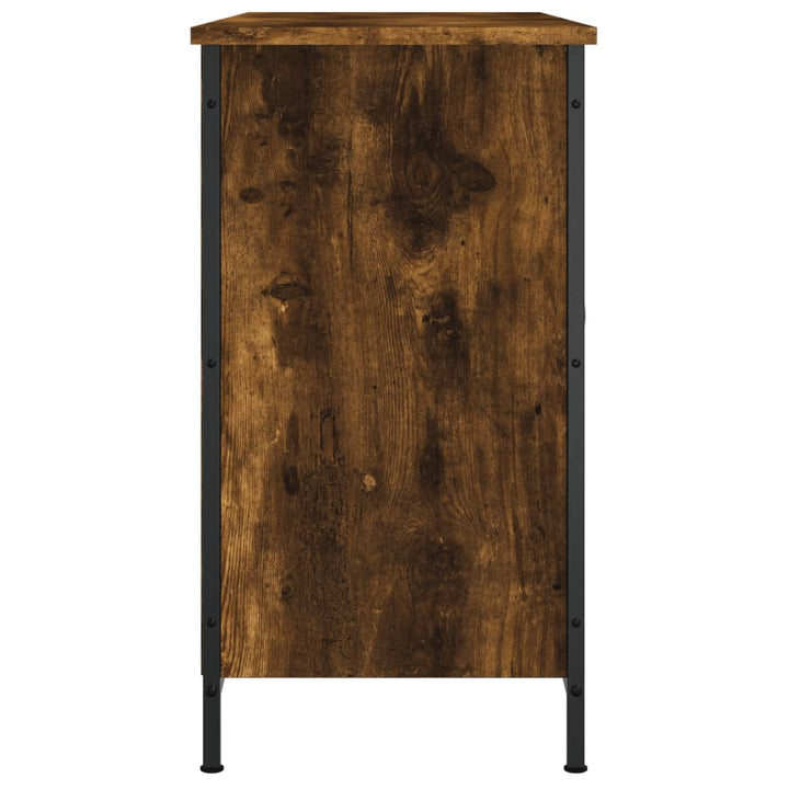 Comodă Tv, Stejar Fumuriu, 100X35X65 Cm, Lemn Compozit