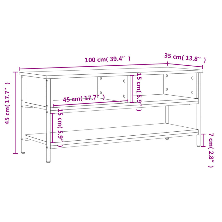 Dulap Tv, , 100X35X45 Cm, Lemn Prelucrat