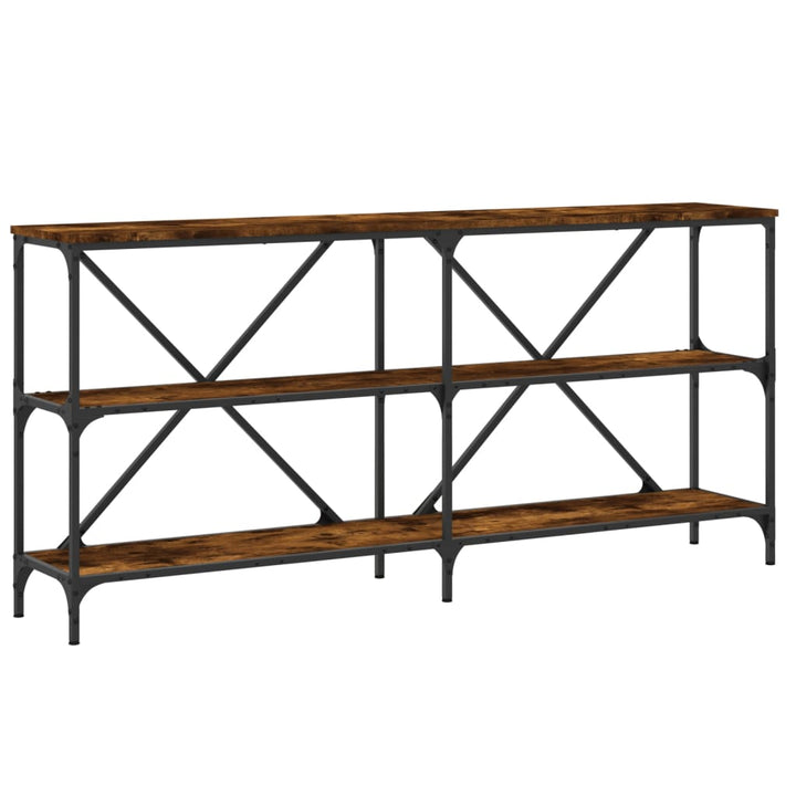 Masă Consolă 160X30X75 Cm Lemn Prelucrat Și Fier