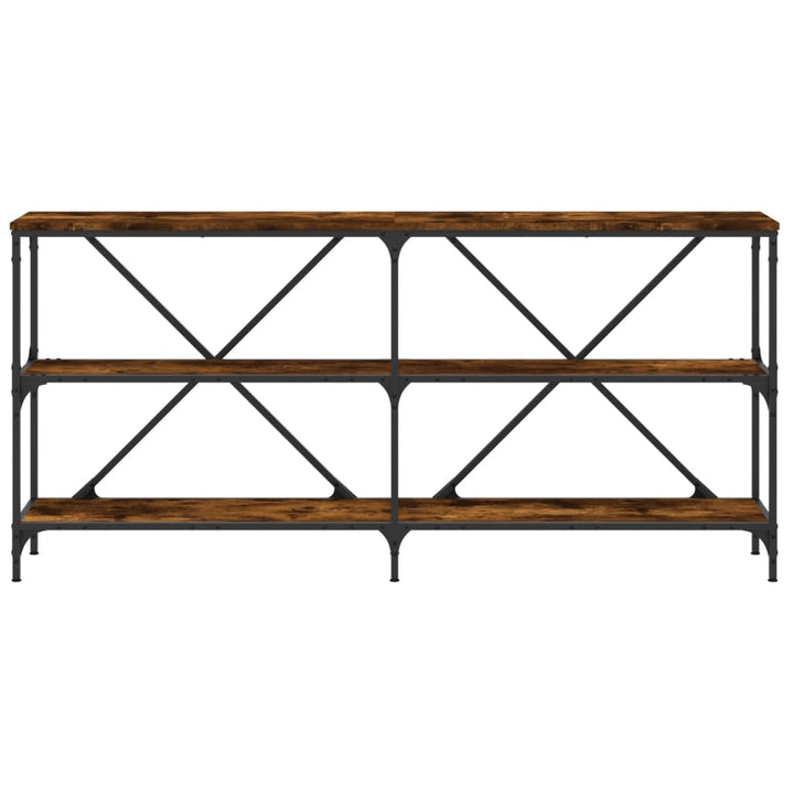 Masă Consolă 160X30X75 Cm Lemn Prelucrat Și Fier