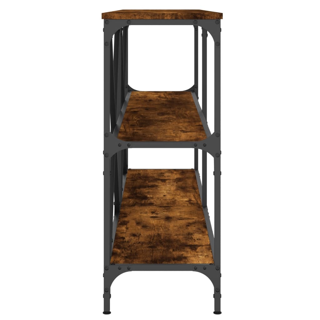 Masă Consolă 160X30X75 Cm Lemn Prelucrat Și Fier