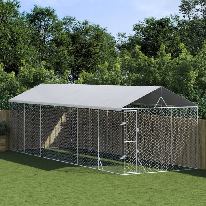 Padoc De Exterior&Acoperiș Argintiu 3X1,5X2,5 M Oțel Galvanizat