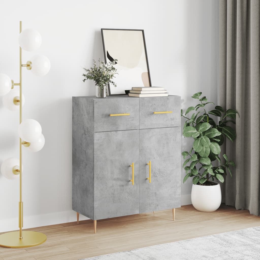 Dulap, Stejar Fumuriu, 69,5X34X90 Cm, Lemn Compozit