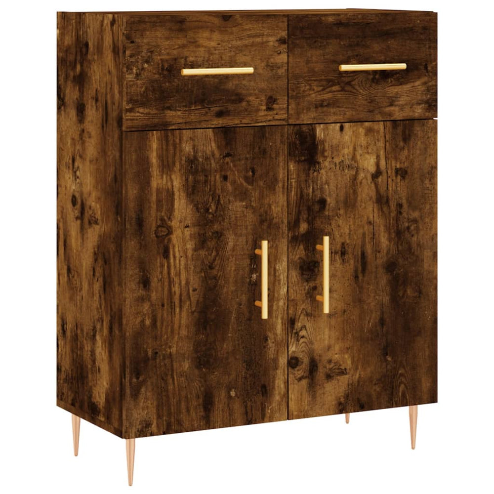 Dulap, Stejar Fumuriu, 69,5X34X90 Cm, Lemn Compozit