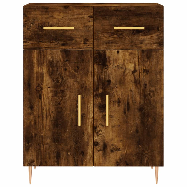 Dulap, Stejar Fumuriu, 69,5X34X90 Cm, Lemn Compozit