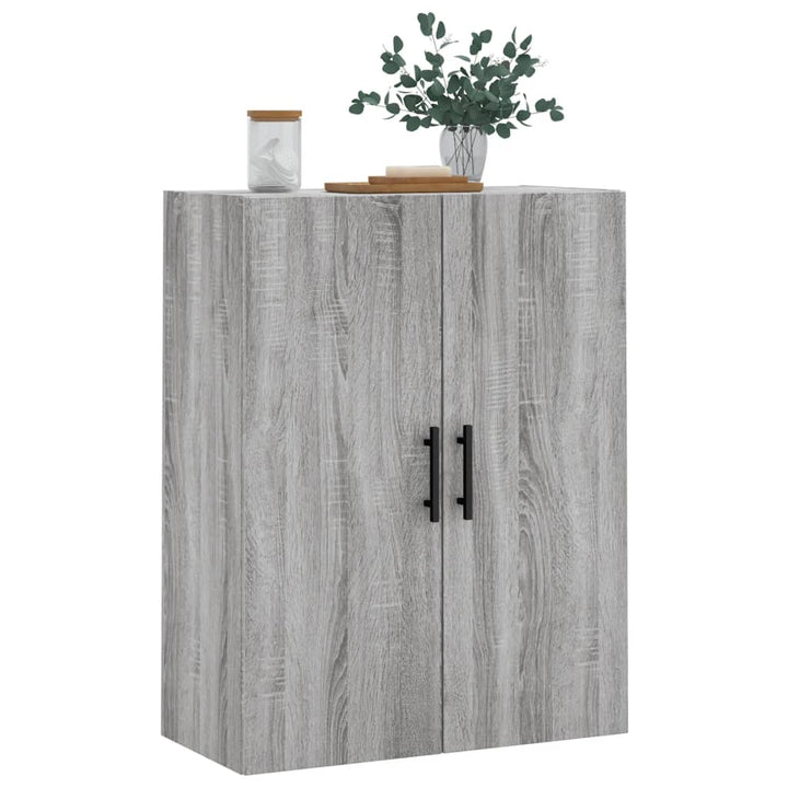 Dulap Montat Pe Perete, Gri Sonoma, 69,5X34X90 Cm