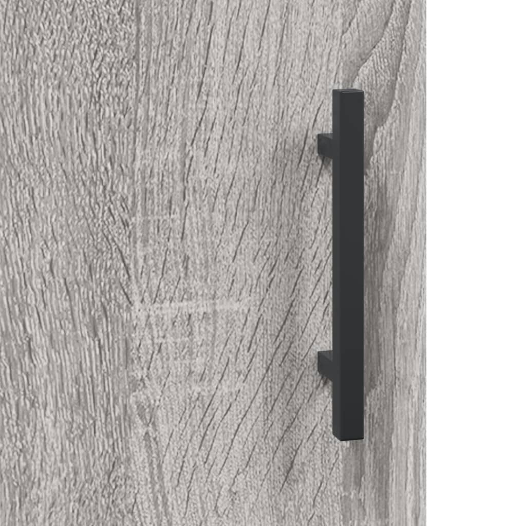 Dulap Montat Pe Perete, Gri Sonoma, 69,5X34X90 Cm