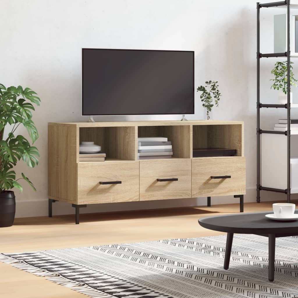 Dulap Tv, Gri Sonoma, 102X36X50 Cm, Lemn Prelucrat