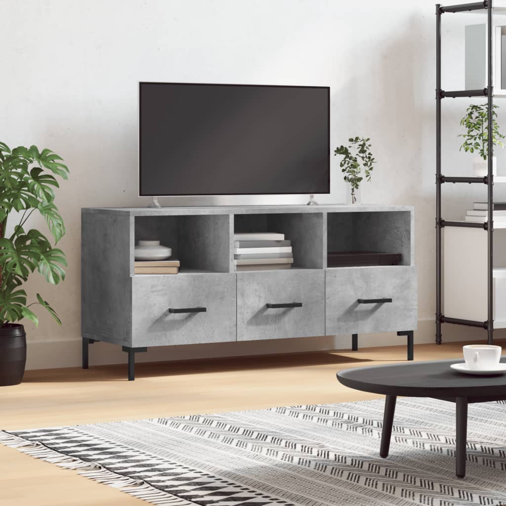 Dulap Tv, Gri Sonoma, 102X36X50 Cm, Lemn Prelucrat