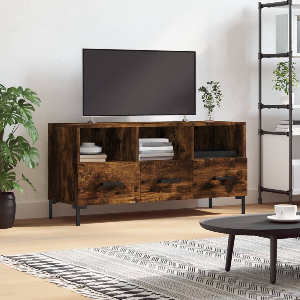 Dulap Tv, Gri Sonoma, 102X36X50 Cm, Lemn Prelucrat