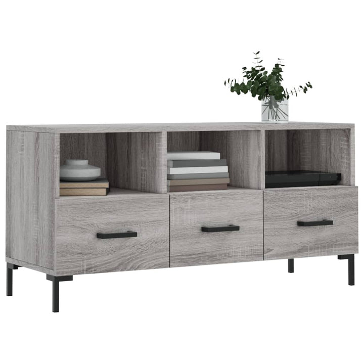 Dulap Tv, Gri Sonoma, 102X36X50 Cm, Lemn Prelucrat