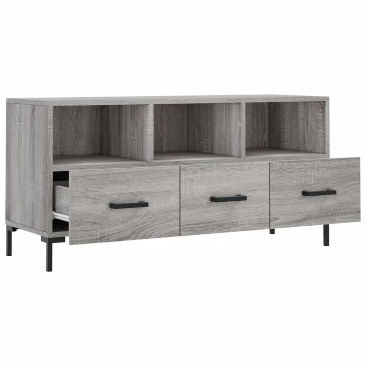 Dulap Tv, Gri Sonoma, 102X36X50 Cm, Lemn Prelucrat