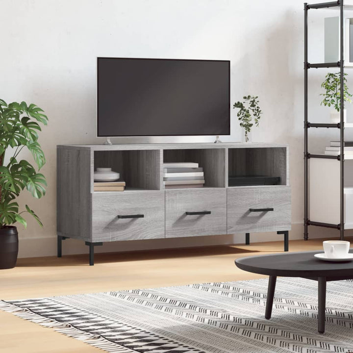 Dulap Tv, Gri Sonoma, 102X36X50 Cm, Lemn Prelucrat