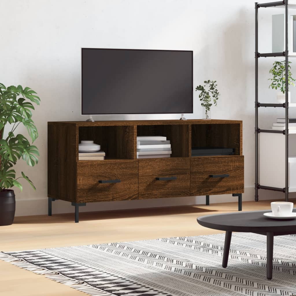 Dulap Tv, Gri Sonoma, 102X36X50 Cm, Lemn Prelucrat
