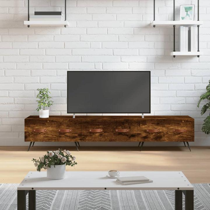 Comodă Tv, Alb Extralucios, 150X36X30 Cm, Lemn Prelucrat