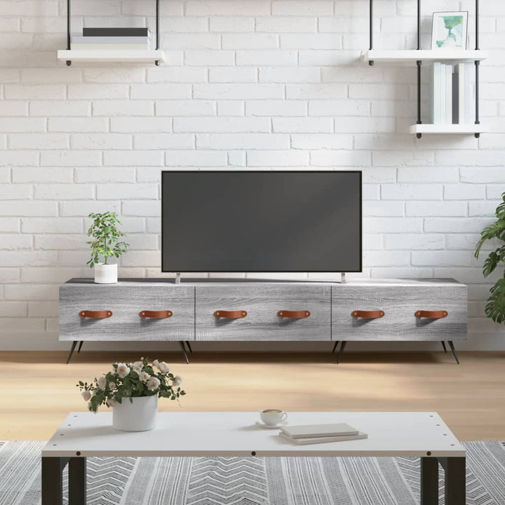 Comodă Tv, Alb Extralucios, 150X36X30 Cm, Lemn Prelucrat
