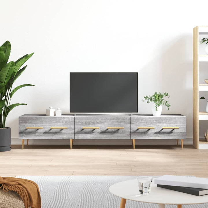 Comodă Tv, Alb Extralucios, 150X36X30 Cm, Lemn Prelucrat