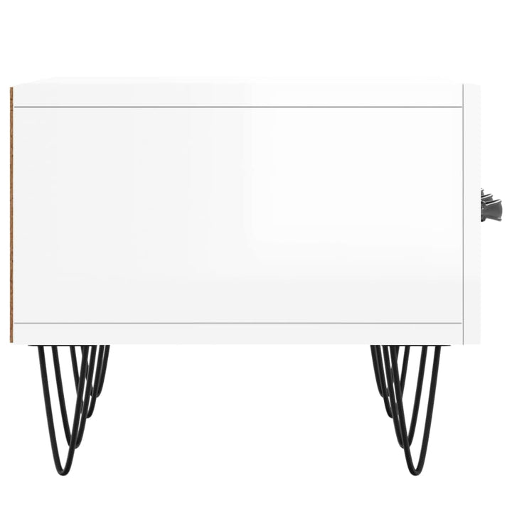 Comodă Tv, Alb Extralucios, 150X36X30 Cm, Lemn Prelucrat
