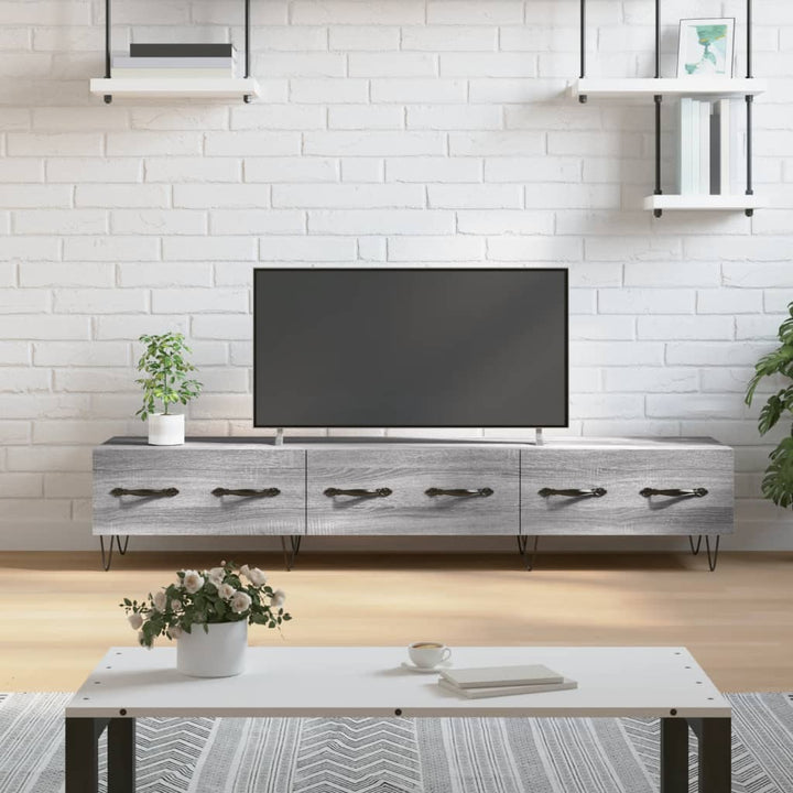 Comodă Tv, Alb Extralucios, 150X36X30 Cm, Lemn Prelucrat
