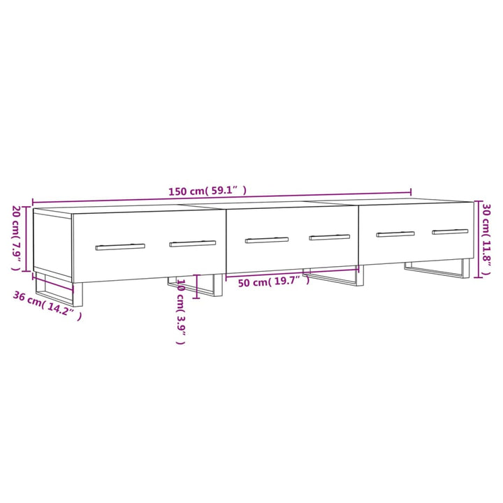 Dulap Tv, , 150X36X30 Cm, Lemn Prelucrat