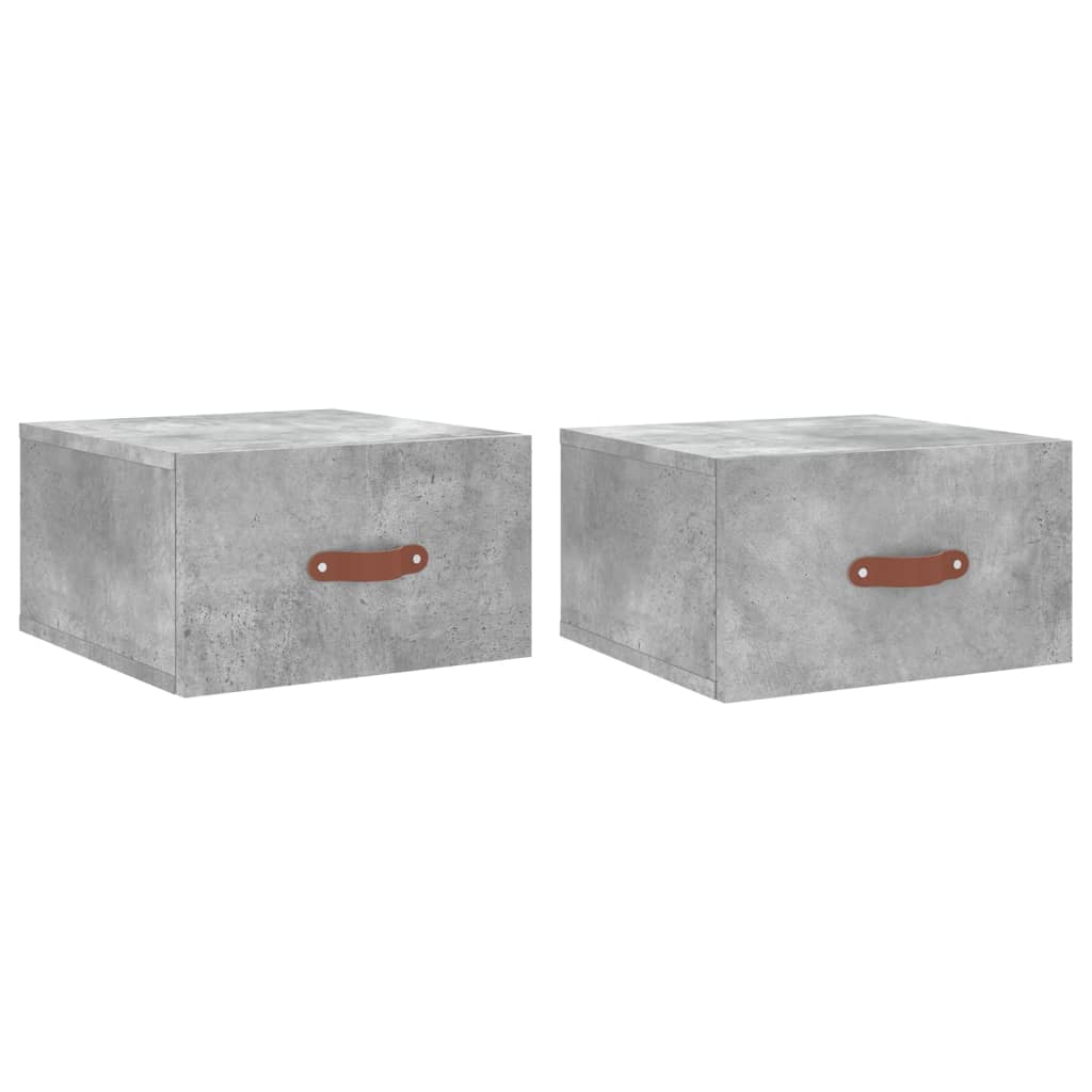 Noptiere Montate Pe Perete 2 Buc. 35X35X20 Cm
