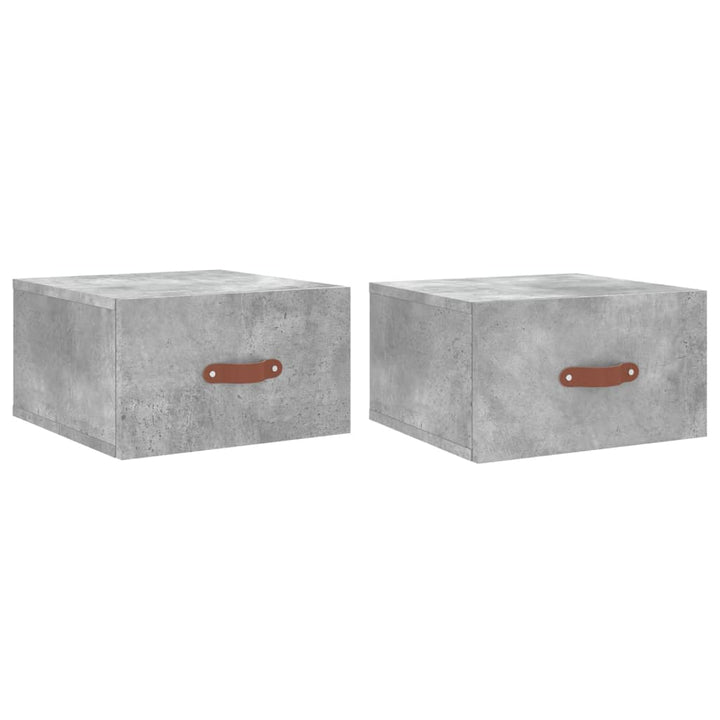 Noptiere Montate Pe Perete 2 Buc. 35X35X20 Cm