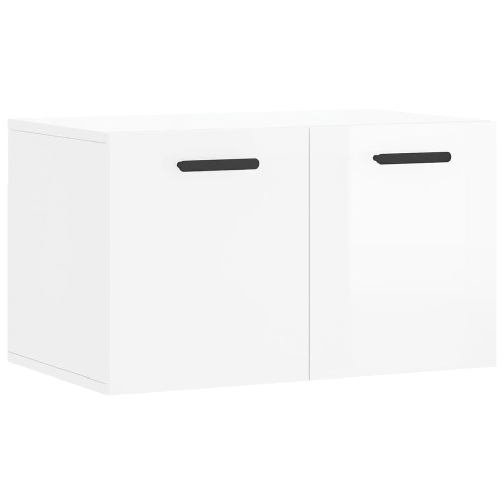Dulap De Perete, Alb Extralucios, 60X36,5X35 Cm, Lemn Compozit