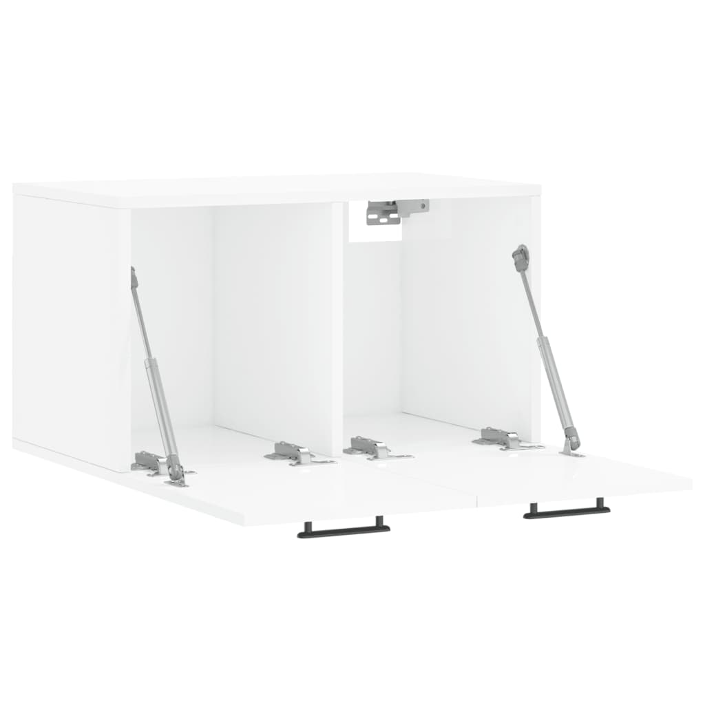 Dulap De Perete, Alb Extralucios, 60X36,5X35 Cm, Lemn Compozit