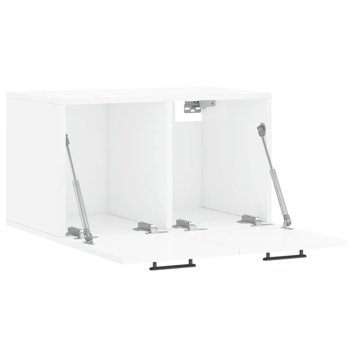 Dulap De Perete, Alb Extralucios, 60X36,5X35 Cm, Lemn Compozit
