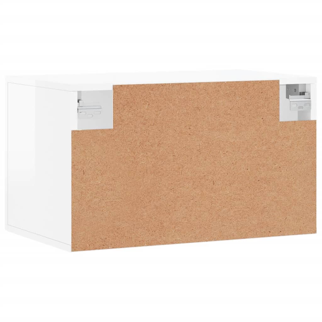 Dulap De Perete, Alb Extralucios, 60X36,5X35 Cm, Lemn Compozit