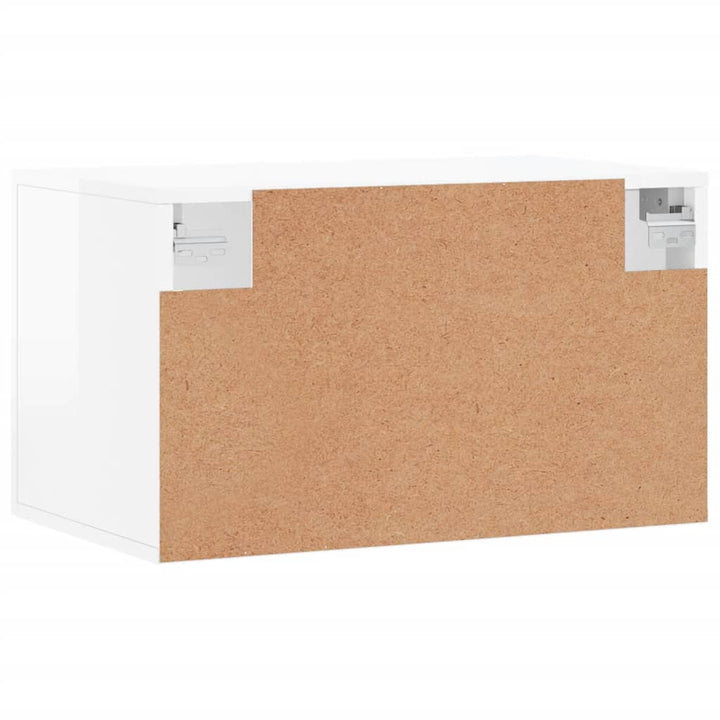Dulap De Perete, Alb Extralucios, 60X36,5X35 Cm, Lemn Compozit