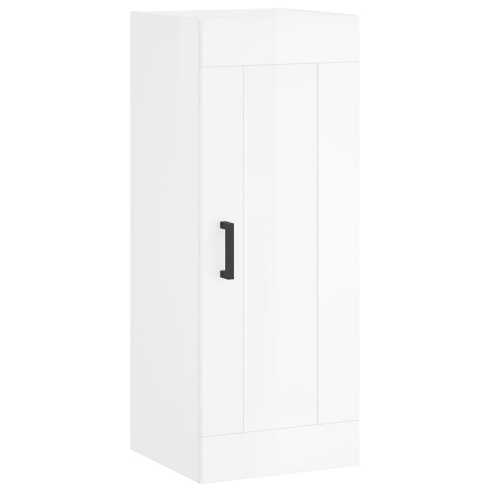 Dulap De Perete, Alb Extralucios, 34,5X34X90 Cm, Lemn Prelucrat