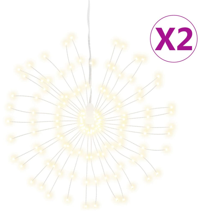 Lumini Stelare De Crăciun 140 Led-Uri, 2 Buc., , 17 Cm
