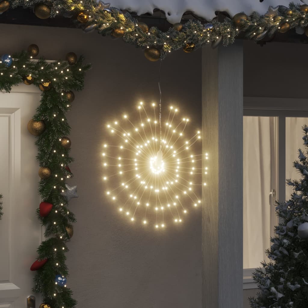 Lumini Stelare De Crăciun 140 Led-Uri, 2 Buc., , 17 Cm