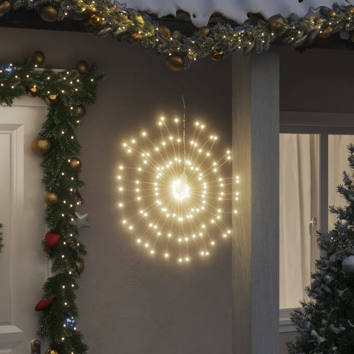 Lumini Stelare De Crăciun 140 Led-Uri, 2 Buc., , 17 Cm