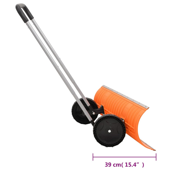 Lopată De Zăpadă Mâner Extensibil Portocaliu 96Cm Lamă Din Oțel
