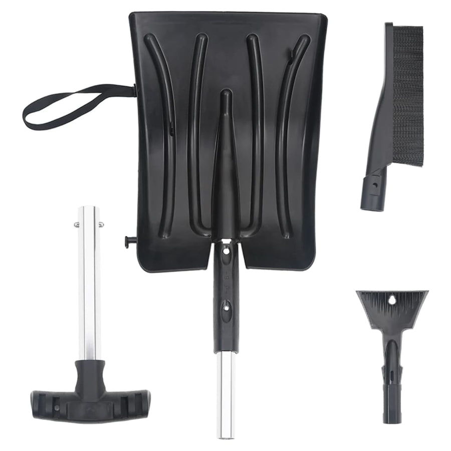 Kit De Lopată Pentru Zăpadă 3 În 1, Negru, Aluminiu