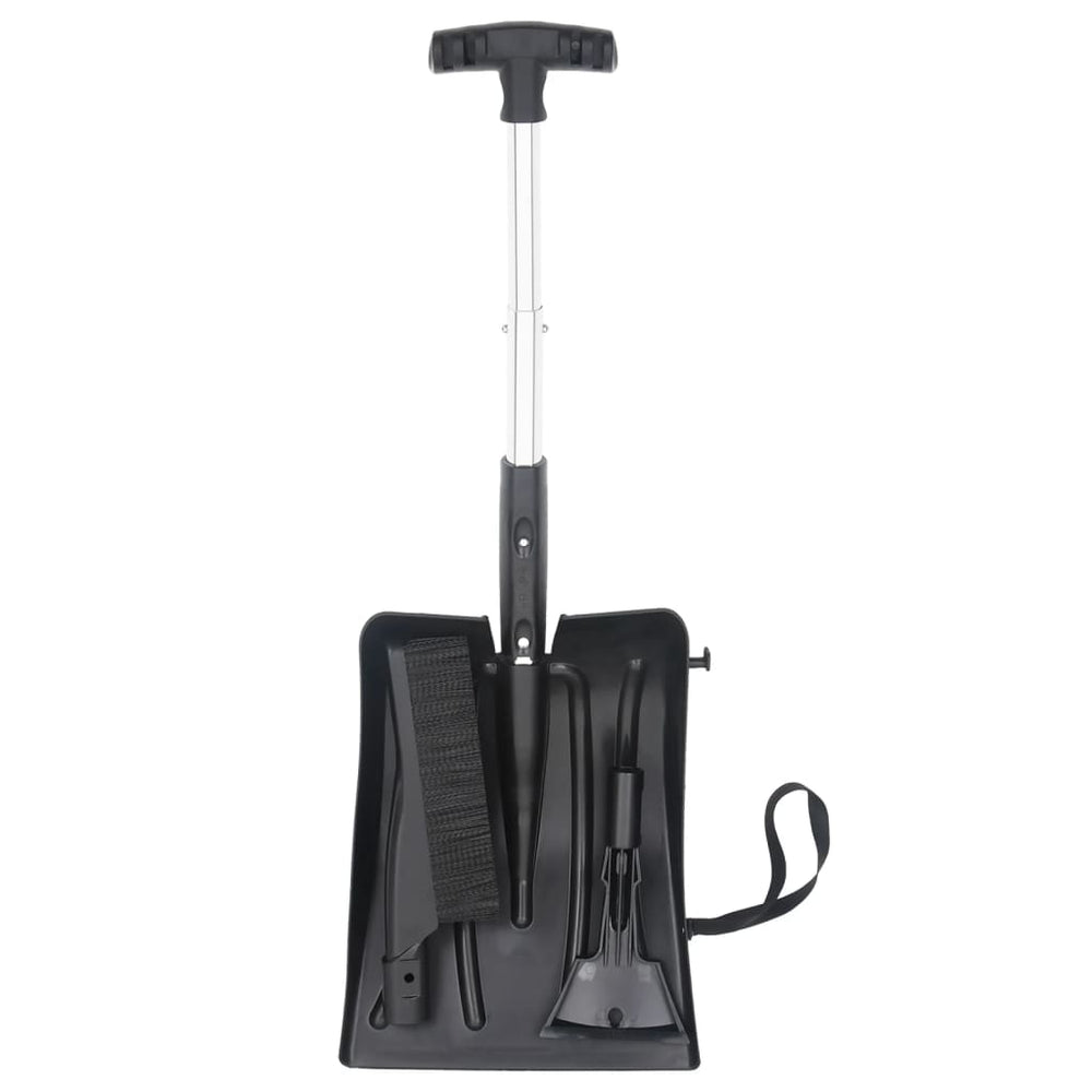 Kit De Lopată Pentru Zăpadă 3 În 1, Negru, Aluminiu