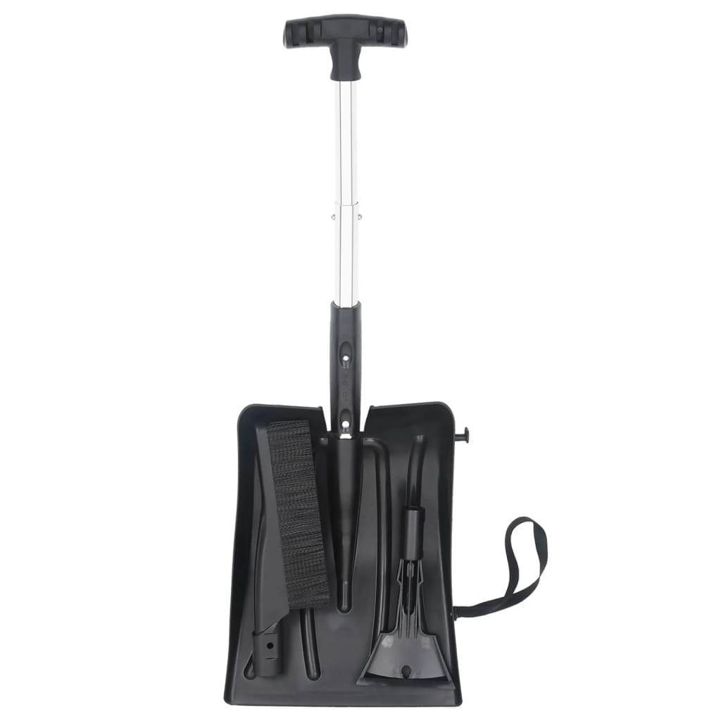 Kit De Lopată Pentru Zăpadă 3 În 1, Negru, Aluminiu