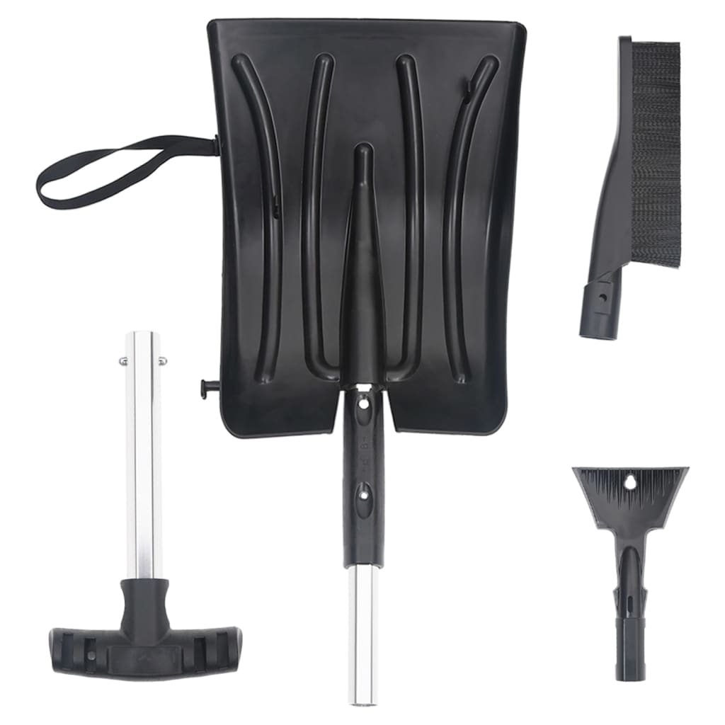 Kit De Lopată Pentru Zăpadă 3 În 1, Negru, Aluminiu