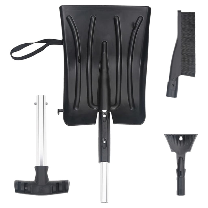 Kit De Lopată Pentru Zăpadă 3 În 1, Negru, Aluminiu